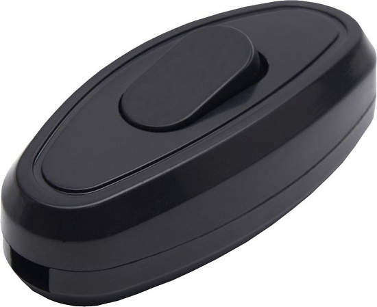 Выключатель на шнур STEKKER GLS10-01-20  250В, 10A, черный - фото