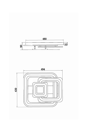 Потолочный светильник Freya FR10022CL-L71W - фото