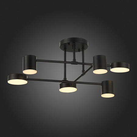 Светильник потолочный Черный/Черный LED 6*7W 4000K SLE201042-06 - фото