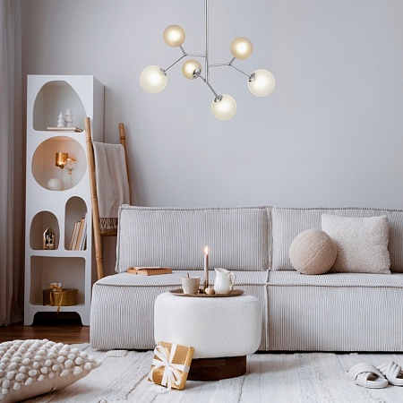 Светильник настенный Хром/Белый, Серый G9 LED 2*5W 4000K SLE1107-101-02 - фото