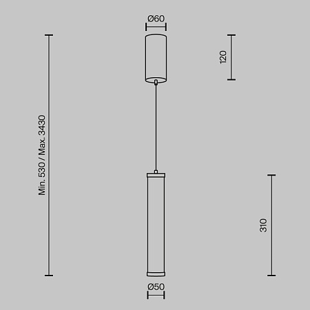 Подвесной светильник Maytoni MOD464PL-L8BSK - фото