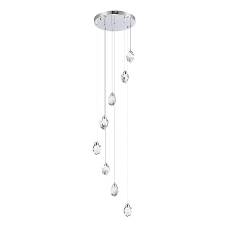 Светильник подвесной ST-Luce Хром/Прозрачный LED 8*3W 3000K SL6114.103.08 - фото
