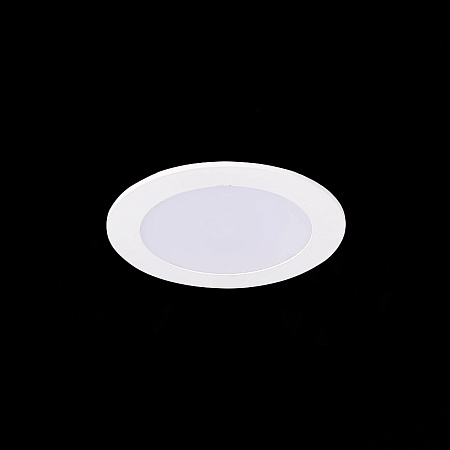 Св-к встр. Белый LED 1*6W 4000K 370Lm Ra80 110° IP20 D120xH8 90-265V ST209.548.06 - фото