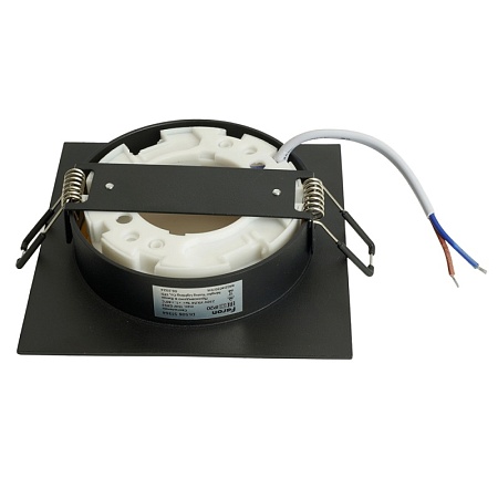 Светильник встраиваемый Feron DL506 потолочный GX53 черный + золото квадрат - фото