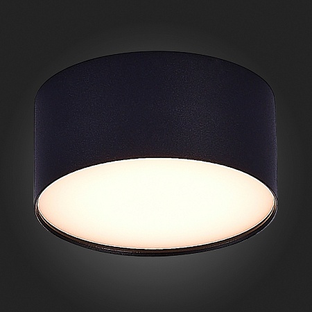 Светильник потолочный Черный LED 1*12W 3000K 1 080Lm Ra>85 120° IP20 D120xH55 185-265V ST606.432.12 - фото