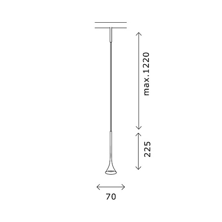 Магнитный трековый светильник Черный LED 1*5W 4000K Lm Ra>90 IP20 D70xH225 24V ST688.446.05 - фото