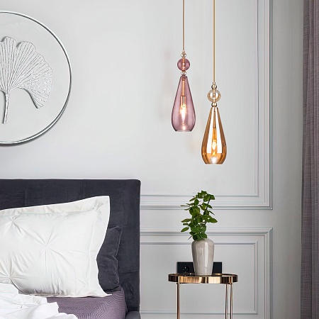 Подвесной акцентный светильник Eurosvet 50202/1 пурпурный - фото