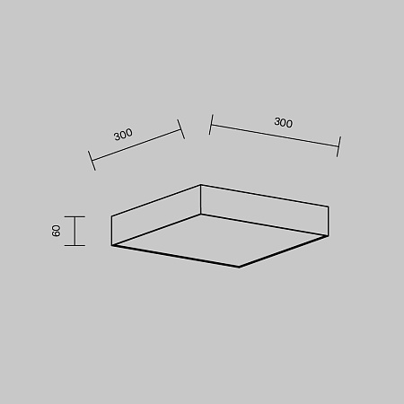 Потолочный светильник Technical Zon C032CL-36W3K-SQ-W - фото