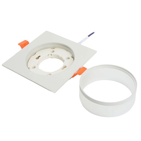 Светильник встраиваемый Feron DL501 потолочный GX53 белый квадрат - фото