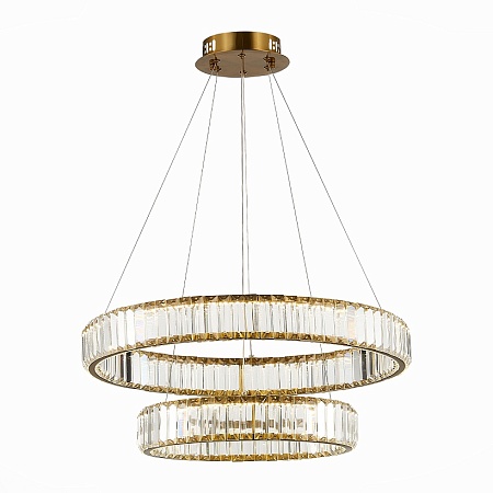 Люстра подвесная ST-Luce Латунь/Прозрачный LED 1*70W 4000K SL1622.303.02 - фото