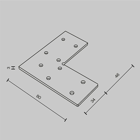 Крепеж для углового соединения накладного шинопровода Gravity - фото
