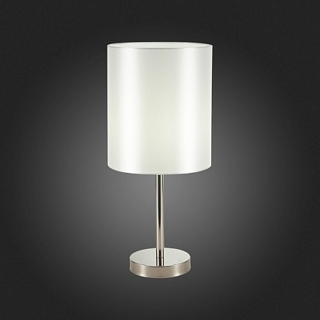 Прикроватная лампа Никель/Белый E14 1*40W SLE107304-01 - фото