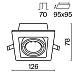 Встраиваемый светильник Technical Metal Modern DL008-2-01-B - фото