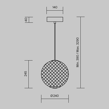 Подвесной светильник Maytoni MOD397PL-L12B3K - фото