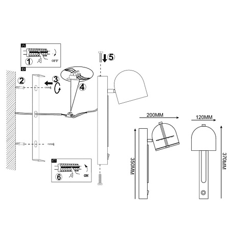 Светодиодное Бра Vic Wall White Imperiumloft 167373-26 - фото