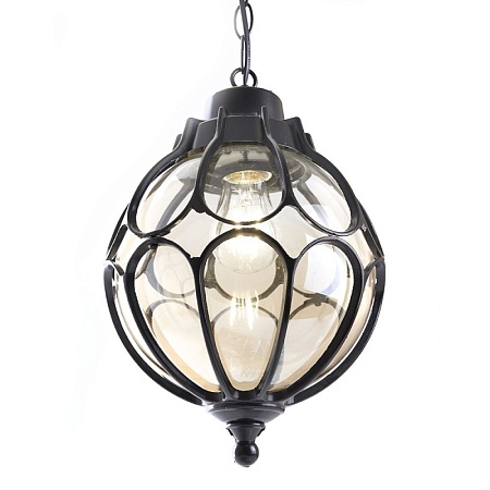 Светильник садово-парковый Feron PL3805  круглый на цепочке 60W 230V E27, черный - фото