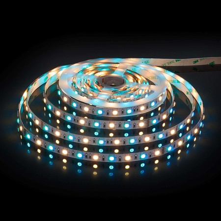 Светодиодная лента 24 В 14,4 Вт/м 60 Led/м 5050+5050 IP20, MIX RGB/теплый белый, 5 м Лента светодиодная 24V 14,4W 60Led 5050+5050 IP20 MIX RGB/теплый белый, 5м - фото