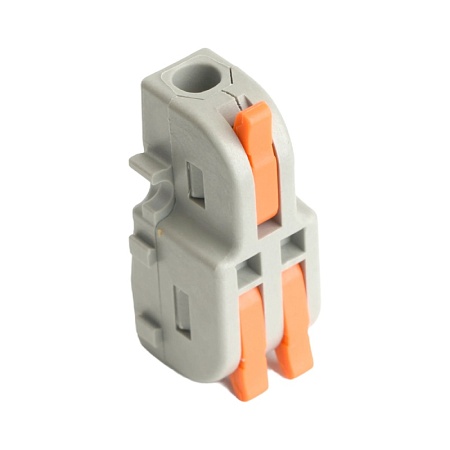 Клемма супер-компактная разветвительная 1 вход, 2 выхода, наборная STEKKER,LD220-102 - фото