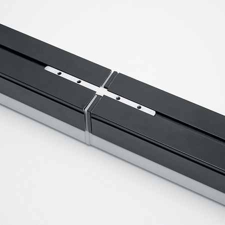 Светильник светодиодный линейный Feron AL4020 IP20 24W 6500K, рассеиватель матовый в алюминиевом корпусе, черный 1180*50*55мм серия MattLine - фото