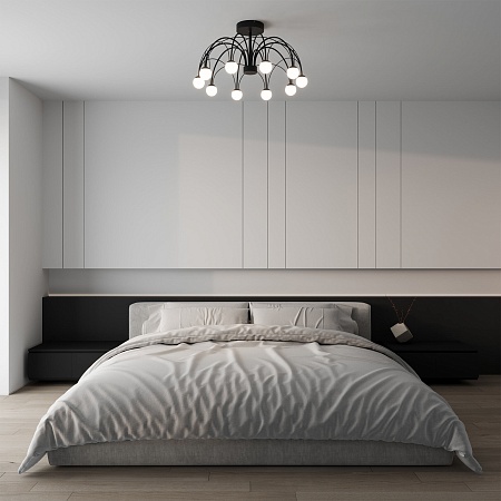 Потолочный светильник Eurosvet 90035/10 LED черный - фото