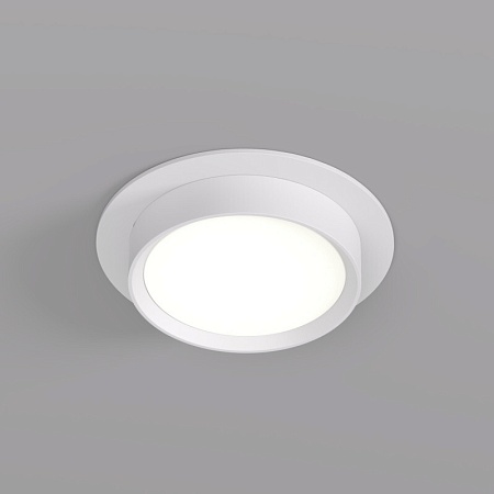 DK2090-WH Встраиваемый светильник FLAT, IP 20, до 15 Вт, GX53, LED, белый, алюминий - фото