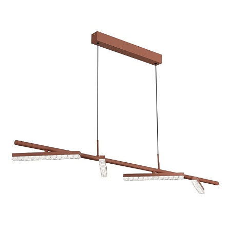 Светильник подвесной ST-Luce терракотовый/прозрачный LED 1*32W 4000K SL1018.603.04 - фото