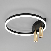Умный потолочный светильник Eurosvet Luminari 90247/3 90247/3 черный/золото Smart - фото