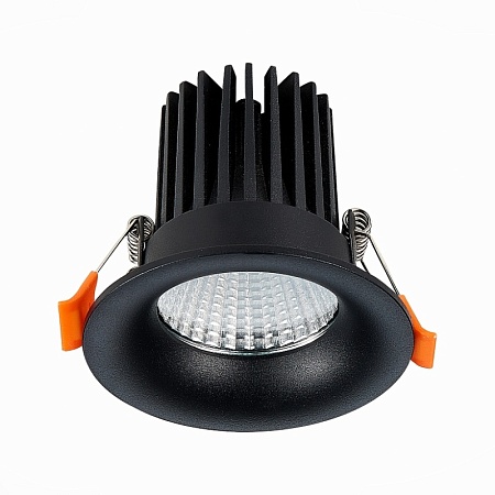 Св-к встр. Черный LED 1*10W 4000K 900Lm Ra>90 38° IP20 D85xH75 170-240V ST703.448.10 - фото