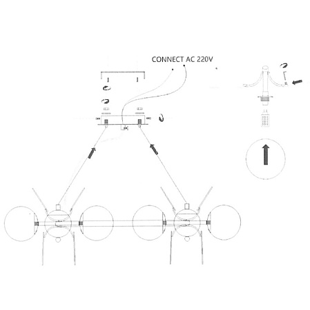 Кольцевая Люстра Matisse R D130 Imperiumloft 191865-26 - фото