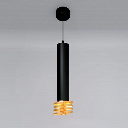 Подвесной светильник DLN103 GU10 черный/золото - фото