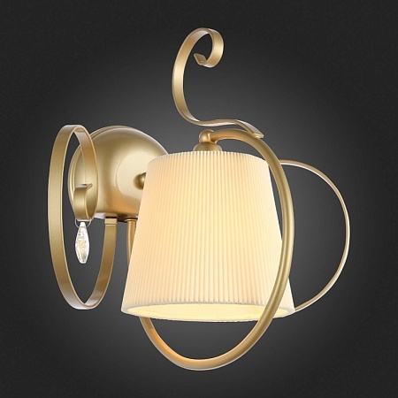 Светильник настенный Золотистый/Белый E14 1*40W SL177.201.01 - фото