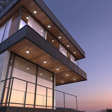 Уличный потолочный светильник Light LED 2104 IP54 35130/H серый Elektrostandard - фото