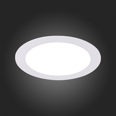 Св-к встр. Белый LED 1*12W 3000K 816Lm Ra80 110° IP20 D170xH8 90-265V ST209.538.12 - фото