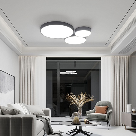 Потолочный светильник Eurosvet 90318/1 серый - фото