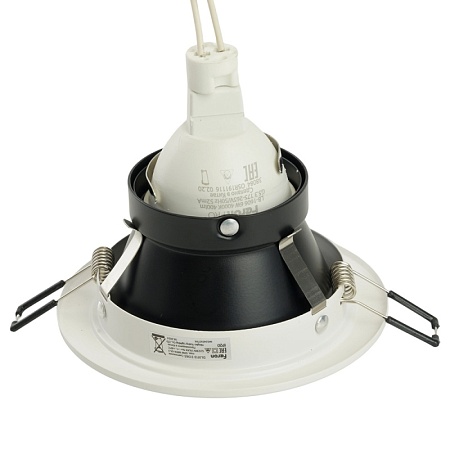 Светильник встраиваемый Feron DL3113 потолочный MR16 G5.3 белый + черный - фото