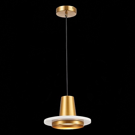 Подвес ST-Luce Латунь/Латунь, Белый LED 1*12W 3000K SL1212.203.01 - фото