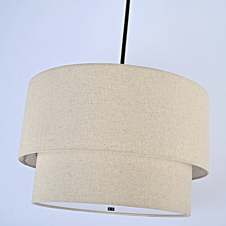 Люстра Rh Two-Tier Round Shade Linen Imperiumloft 75148-22 - фото