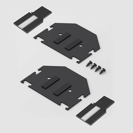 Slim Magnetic Комплект заглушек для шинопровода в натяжной потолок: торцевая и внутренняя черный 85233/00 Elektrostandard - фото