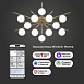 Потолочный светильник Eurosvet 302001/12 латунь Smart - фото
