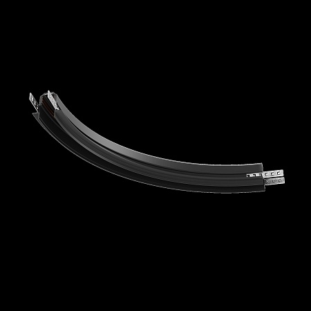 Коннектор радиусный R300 Exility встраиваемый под ГКЛ 12,5мм, черный - фото