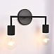 Бра Rh Utilitaire Double Sconce Black Imperiumloft 123263-22 - фото