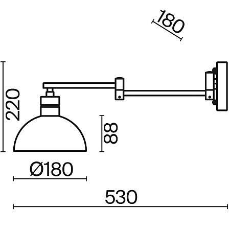 Настенный светильник (бра) Freya Cover FR5290WL-01B - фото