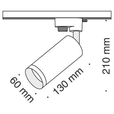 Трековый светильник Technical TR004-1-GU10-GF - фото