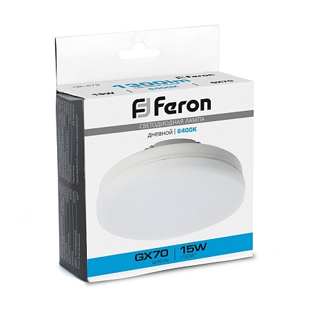 Лампа светодиодная Feron LB-472 GX70 15W 175-265V 6400K - фото