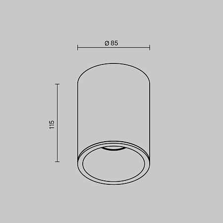 Потолочный светильник Technical C029CL-01B - фото