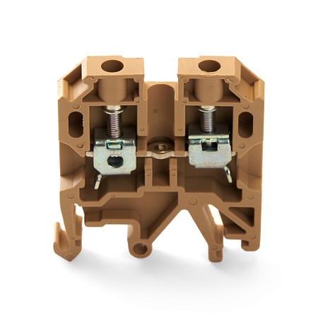 Зажим наборный изолированный (винтовой) ЗНИ - 4,0 (JXB4), бежевый STEKKER - фото