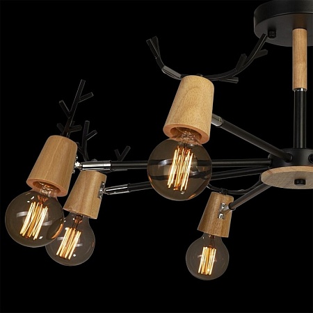 10024/8 Black Люстра на штанге LOFT IT Sven - фото