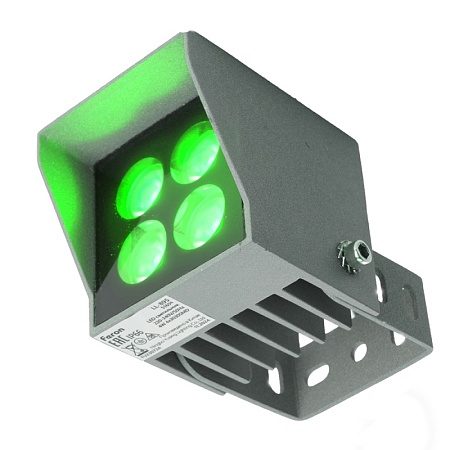 Светодиодный светильник ландшафтно-архитектурный Feron LL-895  AC220-240 4W зеленый IP66 квадрат - фото