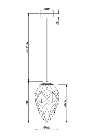 Подвесной светильник Maytoni P052PL-01PK - фото