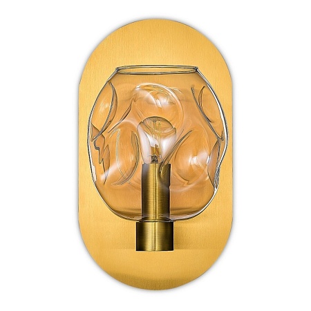 Бра ST-Luce Латунь/Коньячный E14 1*40W SL1188.301.01 - фото